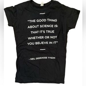 Science t-shirt Neil DeGrasse Tyson size XL